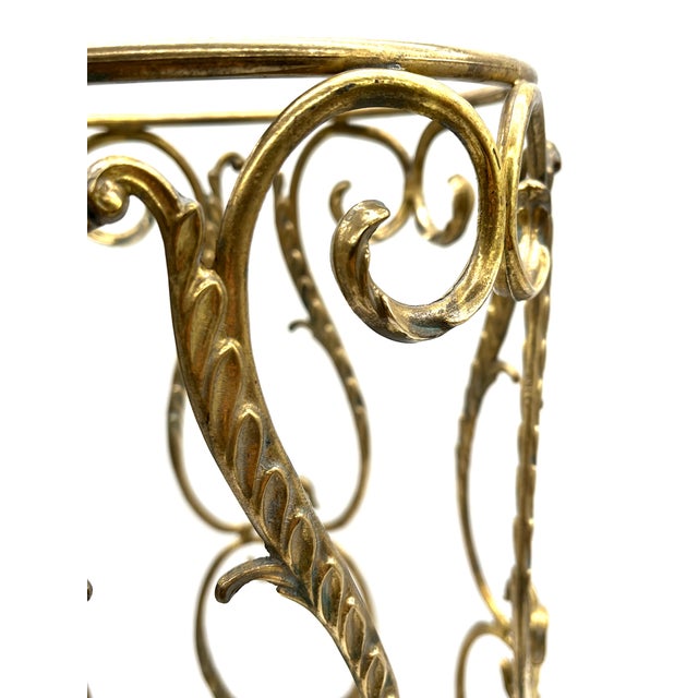 Hollywood Regency Brass and Onyx Marble Umbrella Stand from Banci Firenze, 1970s For Sale - Image 9 of 18