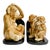 This pair of vintage 1986 glazed porcelain monkey bookends by Fitz and Floyd is full of whimsey and Hollywood Regency...