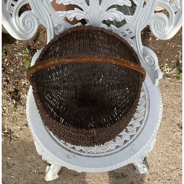 Early 19th Century Antique Woven Buttock Basket For Sale In Denver - Image 6 of 6