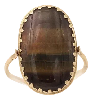 Tiger's Eye Swivel Ring