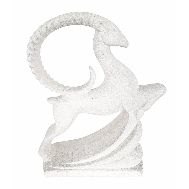 Art Deco Mid 20th Century Art Deco Style Leaping Gazelle Sculpture by Royal Haeger For Sale - Image 3 of 11