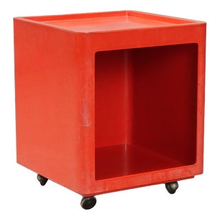 Vintage Valletto Quadro Rosso Cabinet by Valenti & C., Italy, 1980s For Sale