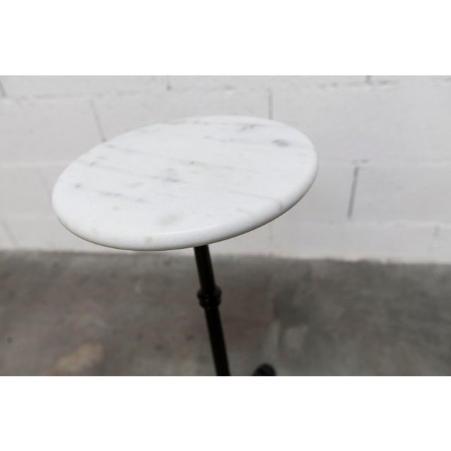 Vintage Side Table in Marble and Cast Iron, 1960s For Sale - Image 6 of 17