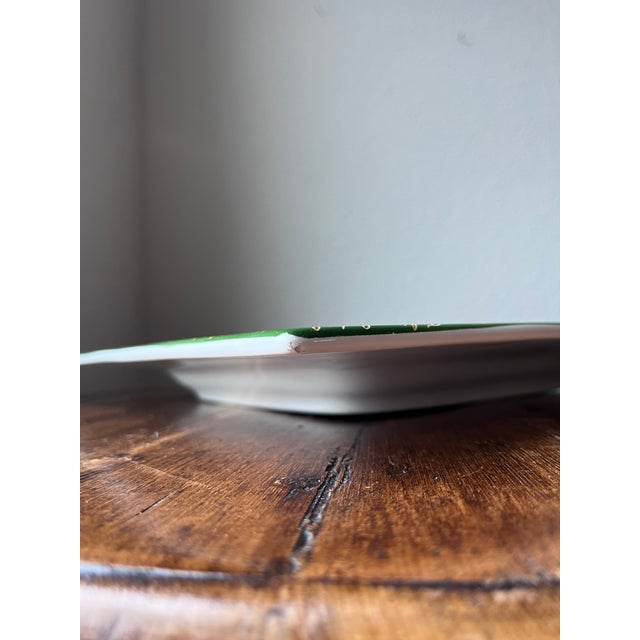 Ceramic Christopher Radko It’s Christmas Pattern Square Serving Platter 15” For Sale - Image 7 of 9