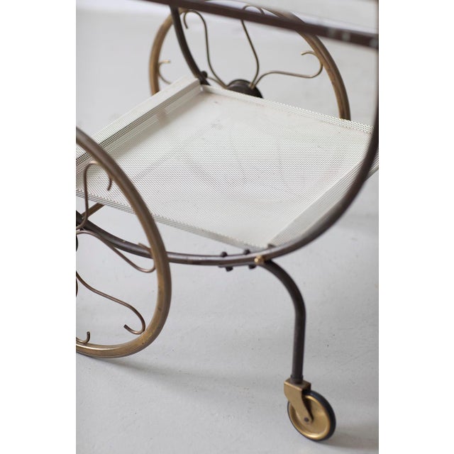 1960s Mid-Century Sculptural Bar Trolley by Josef Frank, 1960s For Sale - Image 5 of 9