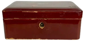 Antique Red Lacquered Box, 1800s