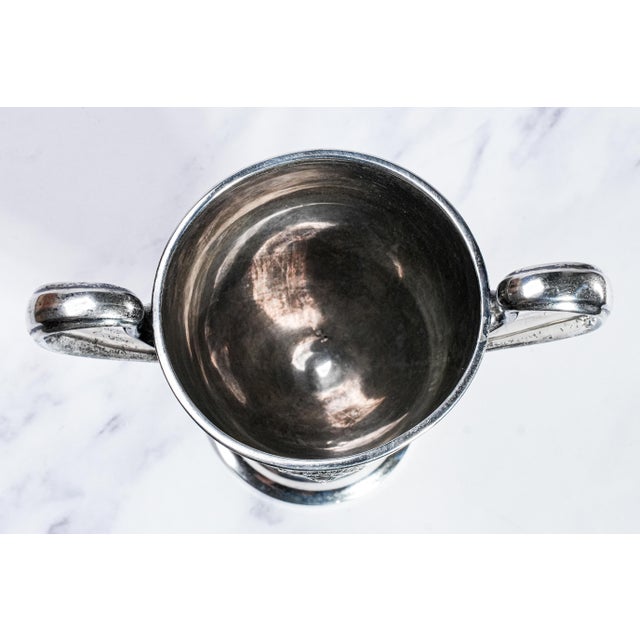 Silver Amazing Large Heavy Antique Gorham Sterling Silver Rowing Sports Trophy For Sale - Image 8 of 11