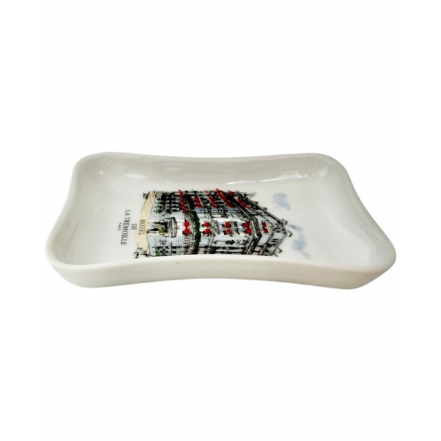 Ceramic Hotel De La Tremoille Paris France Porcelain Ashtray Dish For Sale - Image 7 of 12