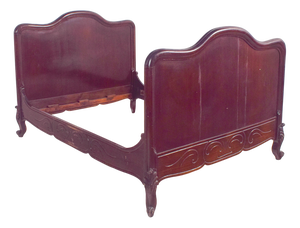 Louis XV French Bed in Mahogany, 1890