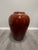 Vintage Postmodern 1980s Burnt Orange Ceramic Urn Sand Jar Shaped 16 Inch Floor Vase Art Deco For Sale In Palm Springs - Image 6 of 8