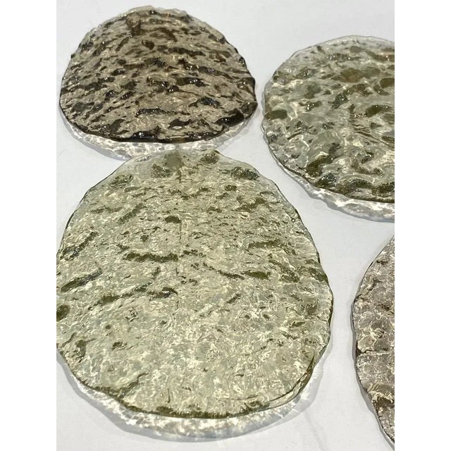 Pair of 1960s Vistosi Torcello Glass Disk Chandeliers by Gino Vistosi For Sale In New York - Image 6 of 12