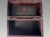 Large Certified Antique Red Lacquer Chinese Trapezoid Dragon & Cloud Box / Iron Bound Wood Chest With Original Iron Fittings For Sale - Image 9 of 10