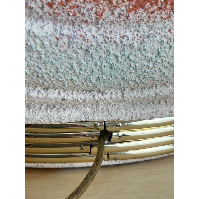 Vintage Art Deco Style Lamp in Rainbow Muted Hues - a Pair For Sale - Image 11 of 12