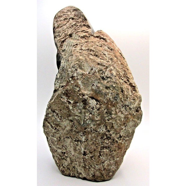 Gemstone 1950s Hand-Carved Shona Tribe Serpentine Stone Abstract Sculpture W. Sachiti For Sale - Image 7 of 12