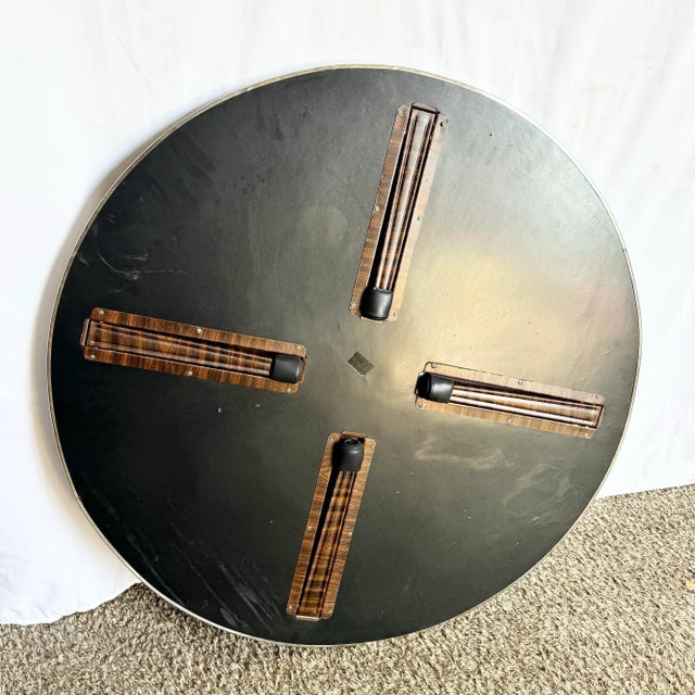 Asian Vintage Korean Mother of Pearl Inlay Foldable Coffee Table For Sale - Image 3 of 10