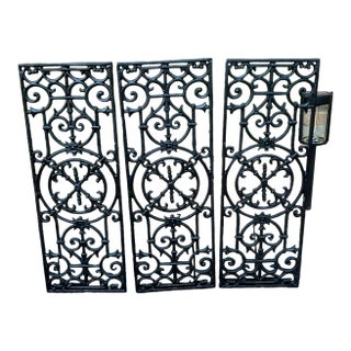 Vintage Wrought Iron Panels- Set of 3 For Sale