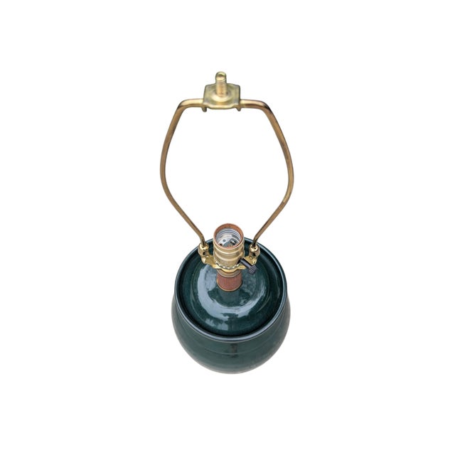 Vintage Studio Pottery Table Lamp For Sale In Charlotte - Image 6 of 11