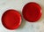 Mid 20th Century Set of 7 Red Gerz West Germany Pottery Dinner Plates For Sale - Image 5 of 9