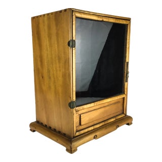 Antique Asian Designed Elmwood Display Case For Sale