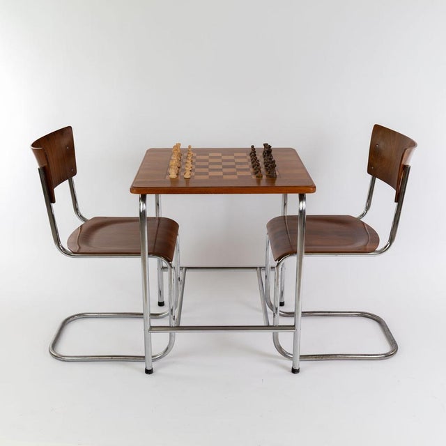 Bauhaus Chess Table, 1930s For Sale - Image 11 of 14