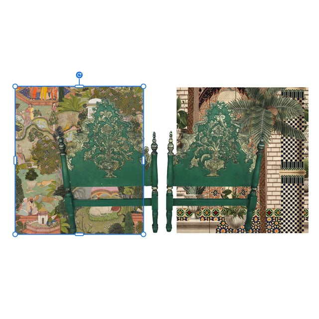 1930s Hand Crafted Italian Filigree Twin Headboards - A Pair For Sale - Image 4 of 9