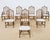 Contemporary Set of Eight McGuire High Back Rattan Cathedral Dining Chairs For Sale - Image 3 of 12