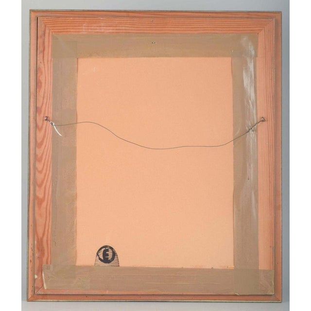 Scandinavian Artist, Colorful Abstract Composition, 1971, Oil on Canvas For Sale - Image 4 of 6