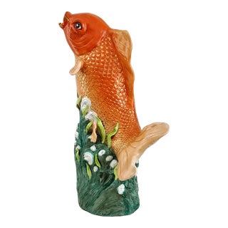 Koi Sculpture - Gold Fish - Huge 27 Inch For Sale
