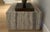 Vintage 1990 Italian Floating Monolith Plinth Coffee Table. Substantial rectangular Travertine block with horizontal...