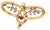 Vintage 1.20 Inch Brooch Diamond 0.30 Carat Platinum Gold Pearl Ruby For Sale - Image 4 of 7