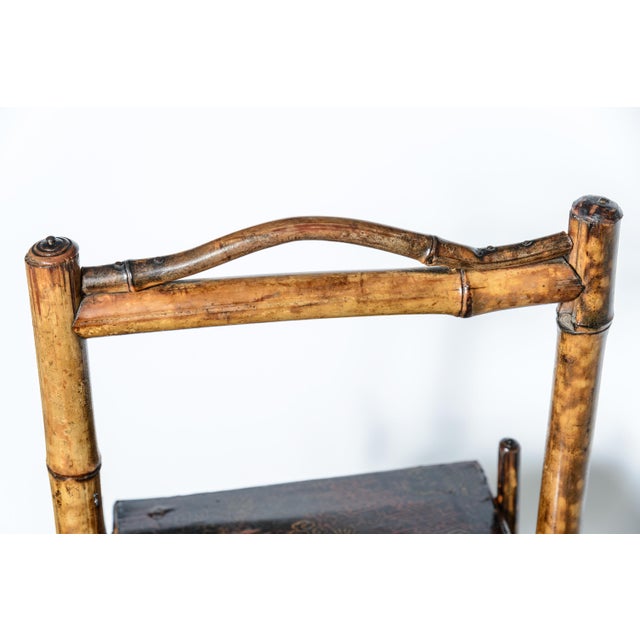 Traditional Aesthetic Movement Three-Tier Bamboo Etagere Whatnot For Sale - Image 3 of 11