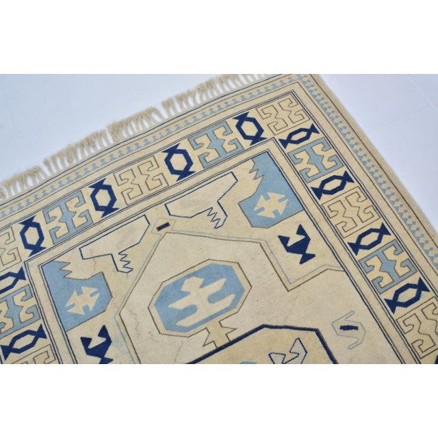 1960s 1960s Abstract Design Muted Oushak Large Vintage Large Rug For Sale - Image 5 of 11