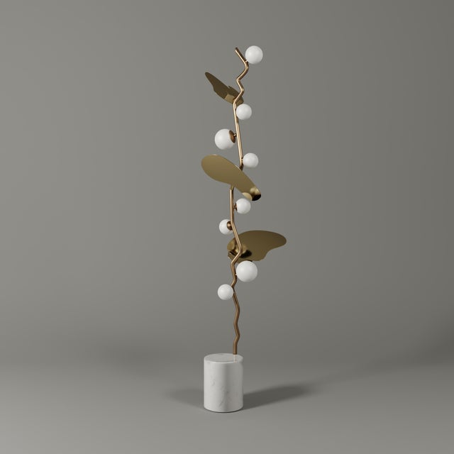 Almond Floor Lamp by Creativemary For Sale - Image 6 of 10