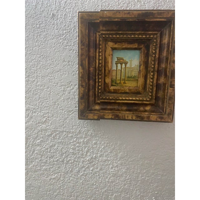 Oil Painting of Italy Portrayed in Three Dimensional Guilted Frames For Sale - Image 12 of 12