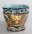 Antique Wasmuel Majolica Barbotine Sunflower Jardiniere Cachepot For Sale - Image 4 of 14