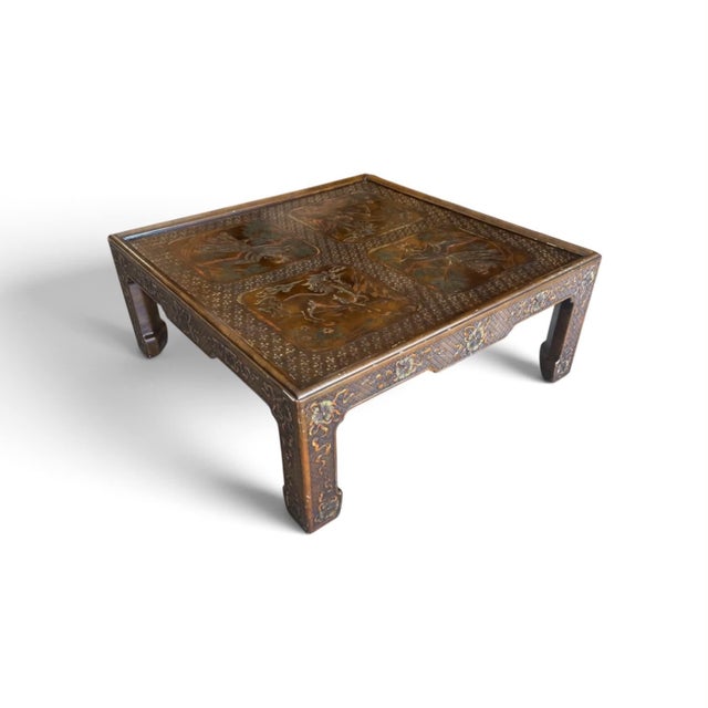Mario Buatta 1970's Mario Buatta Chinoiserie Coffee Table From John Widdicomb For Sale - Image 4 of 16