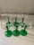1970s Green French Luminarc Cordial Glassware- Set of 6 For Sale - Image 4 of 8