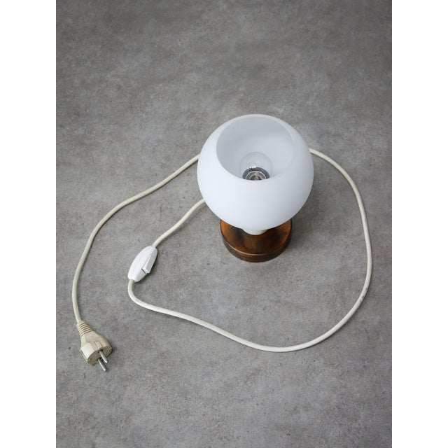 Vintage Italian Table Lamp in Copper and Marble, 1960s For Sale - Image 9 of 10