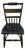 Late 20th Century L. Hitchcock Black Harvest Inn Side Chair For Sale
