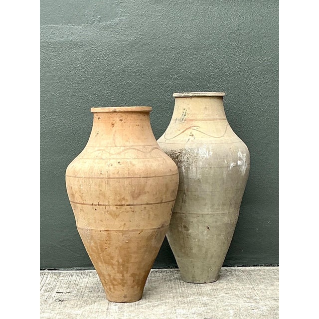 Vintage Monumental Turkish Terracotta Vessels - A Pair For Sale In West Palm - Image 6 of 12