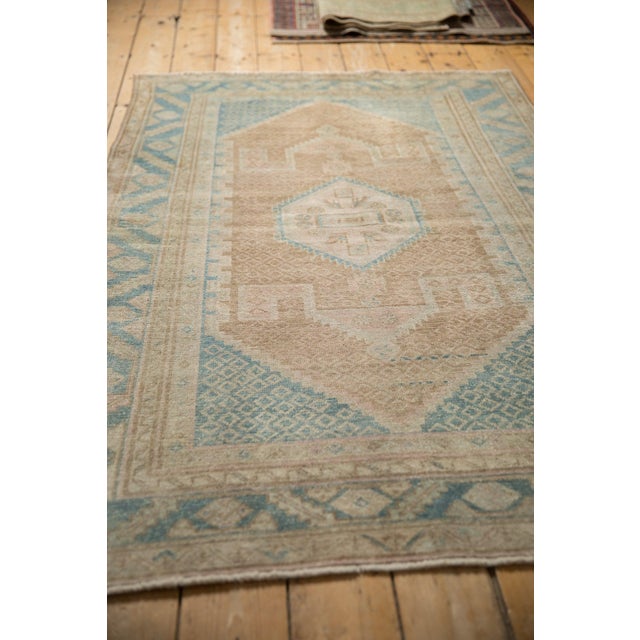 Traditional 1940s Vintage Persian Hamadan Cloud Band Medallion Wool Rug For Sale - Image 3 of 11