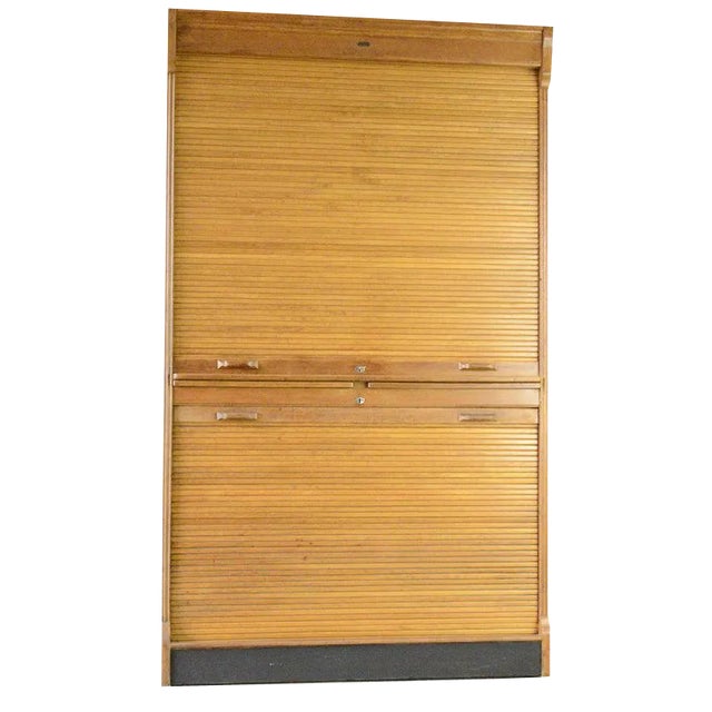 Tambour Fronted Bookcase from Soennecken, 1920s For Sale