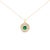 Bathed in the warm glow of 14K yellow gold plating over luminous .925 sterling silver, this radiant medallion captures the...