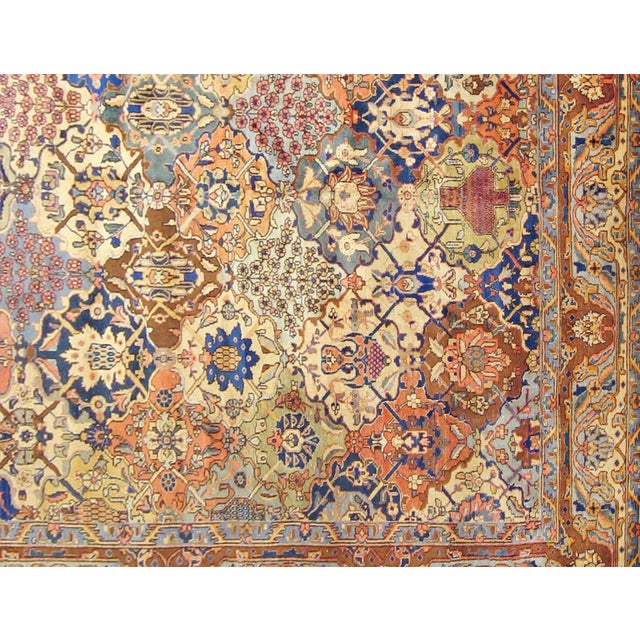 Antique Persian Tabriz Oriental Carpet in Room Size with Petagh Design For Sale - Image 4 of 4