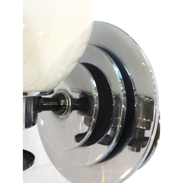 Art Deco Chrome and Glass Sconces For Sale - Image 11 of 13