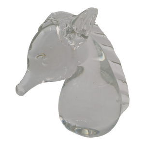 Mid 20th Century Hand-Blown Modern Glass Horse Head