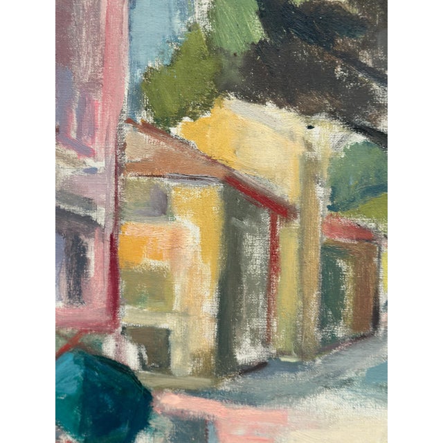 Ingrid Hedman Koppang, Urban Street, 1962, Oil on Canvas, Framed For Sale - Image 4 of 18