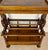 1930s Victorian Walnut Canterbury Magazine Rack with Tray Top For Sale - Image 9 of 10