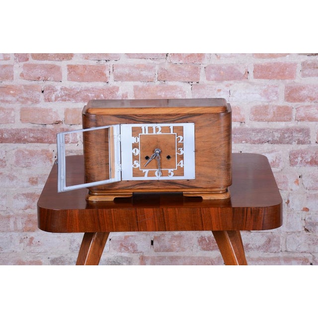 This refined table clock is an excellent example of Czechoslovak Art Deco from the 1920s. It represents an era when...