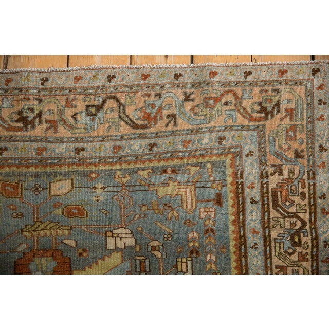 1930s Vintage Persian Malayer Triple Bouquet Wool Rug For Sale - Image 11 of 11